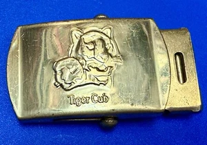 BSA Tiger Cub Boy Scouts of America Uniforme Trinquete Vintage Hebilla de Cinturón - Imagen 1 de 18