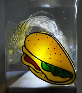 Room Essentials 10' LED "Taco" String Lights 4-Hour Timer "AA" Batteries - Picture 1 of 4
