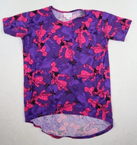 LULAROE - GRACIE - DISNEY CAPTAIN HOOK SHORT SLEEVE HI-LO TUNIC TOP - SIZE 8 - Picture 1 of 5
