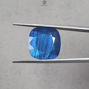 Cojín de labradorita azul natural 12,10 quilates RARO 1 pieza para hacer joyas 15 mm - Imagen 1 de 5