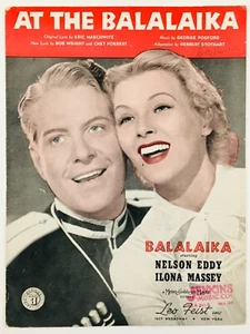 Vintage Sheet Music 1936 At The Balalaika/Nelson Eddy - Picture 1 of 1