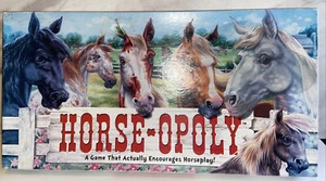 HORSE-OPOLY EQUESTRIAN MONOPOLY BOARD GAME by LATE FOR THE SKY - Complete - Picture 1 of 4