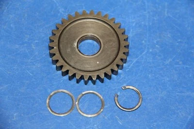 1985 84-87 KXT 250 Tecate Kick Starter Kickstart Idle Gear Washer Clips  - Image 1 of 2