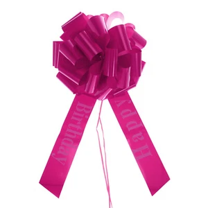 20 Inch Big Car Pull Bow, Giant Gift Wrapping Bow Ribbon for Cars Decor, Pink - Picture 1 of 7