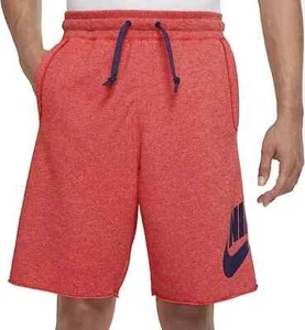 Nike Men's Sportswear Sport Essentials French Terry Alumni Red Shorts DM6817-657 - Picture 1 of 5