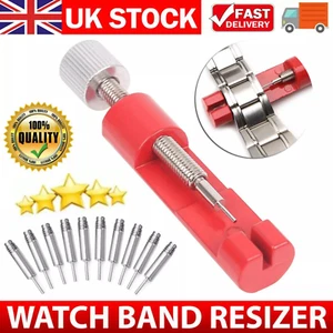 Link Watch Remover Strap Tool Kit Repair Bracelet Band Pin Adjuster Metal Opener - Picture 1 of 8