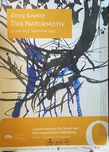 Georg Baselitz signiert Plakat Poster Unterschrift Signatur Autogramm signed - Bild 1 von 2