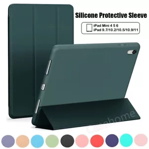 For iPad 10.9'' 10th 9 8 7 6 5th 10.2 9.7 Air Pro Shell Case Smart Leather Cover - Picture 1 of 60