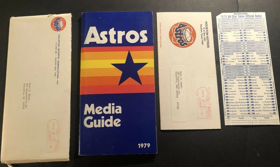 1979 HOUSTON ASTROS Media Guide JR RICHARD Art HOWE Joaquin ANDUJAR Jose CRUZ - Image 1 of 2