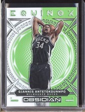 Giannis Antetokounmpo 2022-23 Panini Obsidian JC-A Equinox Green Flood 18/25 LSZ