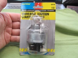 CalTerm pn 42410 Universal Ignition Starter Switch w/Keys - 30amp - 12 Volt - Picture 1 of 6