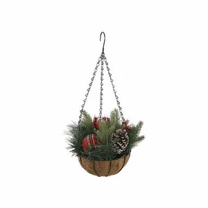 Flora Bunda 13" Christmas Arrangement in XAMS Hanging Basket - Bild 1 von 6
