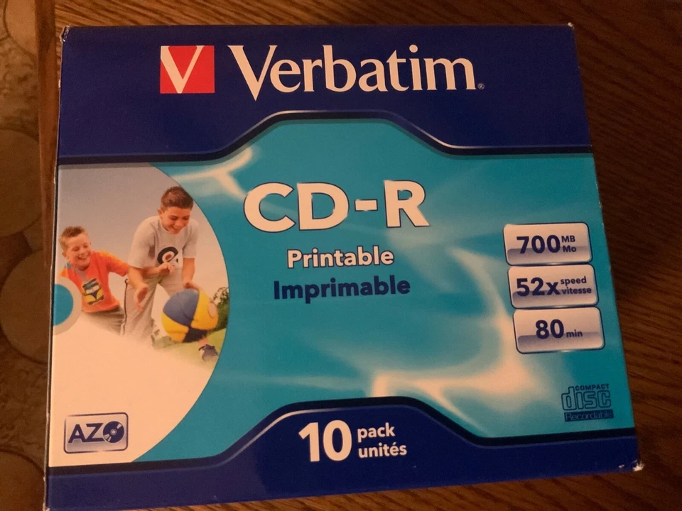 Verbatim CD- R 700 MB  80 Min. CD Rohling 10 Stück Neu & OVP - Bild 1 von 1