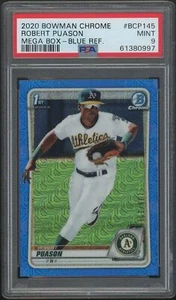 2020 Bowman Chrome ROBERT PUASON MEGA BLUE REFRACTOR 130/150 BCP-145 PSA 9 - Picture 1 of 1
