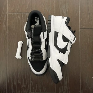Size 10.5 - Nike Air Dunk Jumbo Reverse Panda Oreo Black & White - Picture 1 of 5