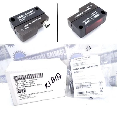 BAUMER - FADK 14U4470/S35A/IO - DISTANCE SENSOR - 50 to 400mm IP67 (NEW in BAG) - Image 1 of 4