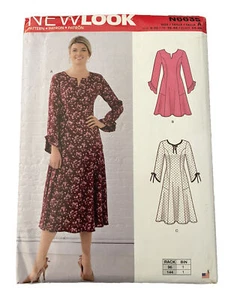 🌷New Look Sewing Pattern 6635 N6635 Women A (8-10-12-14-16-18-20) Dress - Picture 1 of 2