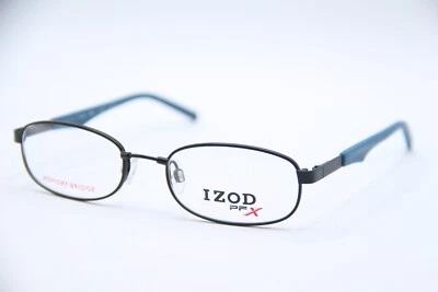 NEW IZOD PFX X 3801 BLACK BLUE AUTHENTIC DESIGNER FRAMES EYEGLASSES 47-17 - Image 1 of 4