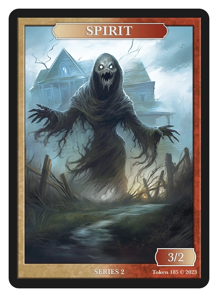 Spirit Token  Givememana Tokens Series 2 Magic the Gathering MTG - Image 1 of 2