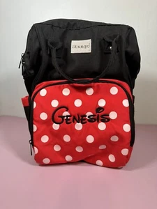 Mochila Bolsa de Pañales para Bebé Stungo Mochila Lunares Rockabilly Rojo Negro Génesis - Imagen 1 de 15