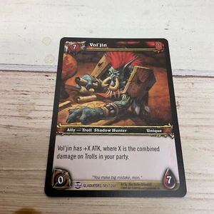 WORLD OF WARCRAFT, TGC / CCG, VOL’JIN, EPIC, GLADIATORS 145/208 - Foto 1 di 3