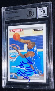 Dwight Howard 2004-05 Topps Rookie Card Signed Autographed (RC) BECKETT BGS 10