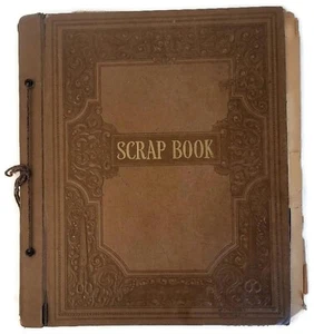 VINTAGE 1940'S SCRAPBOOK WITH PICTURES OF WWII AIRCRAFT & CATS AND DOGS + MORE - Picture 1 of 15