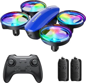 Tomzon Mini Drohne Helikopter mit LED Licht RC Quadrocopter Drone für Kinder - Bild 1 von 7
