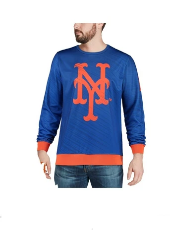 New MLB New York Mets Static Rain Pullover Sweater Sz 2 XL Cover