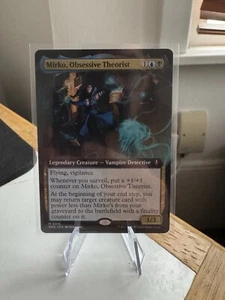Magic The Gathering Mirko Obsessive Theorist Borderless - Picture 1 of 6