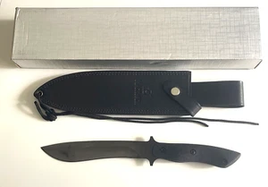Blackjack 7-L Mamba Fixed Blade Knife Gun Blued Blade Effingham IL USA 1992-1993 - Picture 1 of 16