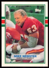 1989 Topps Traded Mike Webster Kansas City Chiefs #131T