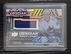2022-23 UD Black Obsidian Rookie Jerseys Andrei Kuzmenko 233/499