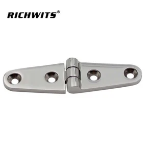 Strap Door Hinge Marine 316 Stainless Steel 100x25mm Boat Deck Hardware DIY - Picture 1 of 5