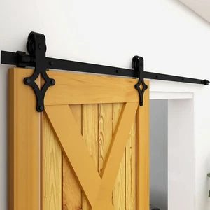 CCJH Puerta Corredera Granero Hardware Sistema de Rieles para Usar Puerta de Madera 1-4M - Imagen 1 de 30