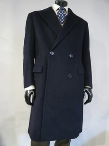 Ladrillo IND. de colección CONF. MIL. Abrigo superior pesado estilo Savile Row Milán Italia 40 R - Imagen 1 de 10