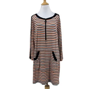Nanette Lepore Swim Strobe Light Stripe Tunic Womens S Small Cover Up Dress - Picture 1 of 13