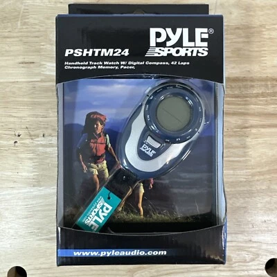 Pyle Sport Handheld Track Watch with Compass Chronograph And Pacer PSHTM24 - NEW - Image 1 of 4