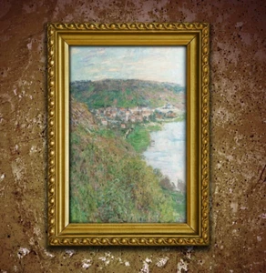 Claude Monet - Ansicht von Vetheuil - Wandkunst Poster Druck Repro 36x24 - Bild 1 von 3
