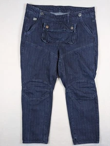 G Star Raw 5620 3D Pouch Boyfriend Pinstripe Jeans Women's 34. - Picture 1 of 15