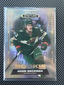 Adam Beckman - 2021-22 Upper Deck Stature Rookie /399 - Minnesota Wild - Bild 1 von 2