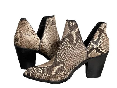 BOTAS VAQUERAS LUCCHESE GENUINAS PYTHON VAMP CORTAS OCCIDENTALES TALLA 10 M NUEVAS Foto 1 de 4