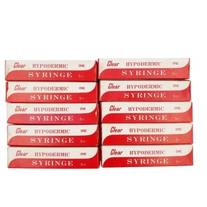 Juego de 10 jeringas de vidrio vintage 5cc - Marca ideal - Japón - Ogamino Co. - Imagen 1 de 9