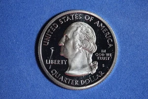 2000 S MASSACHUSETTS SILVER PROOF STATEHOOD WASHINGTON QUARTER #K57330 - Picture 1 of 2