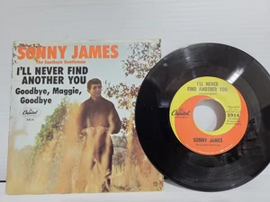 SONNY JAMES ILL NEVER FIND ANOTHER YOU 45 RPM EN MUY BUEN ESTADO+ H12 - Imagen 1 de 2