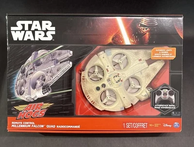 Star Wars Air Hogs The Force Awakens Remote Control Millennium Falcon NEW IN BOX - Image 1 of 4