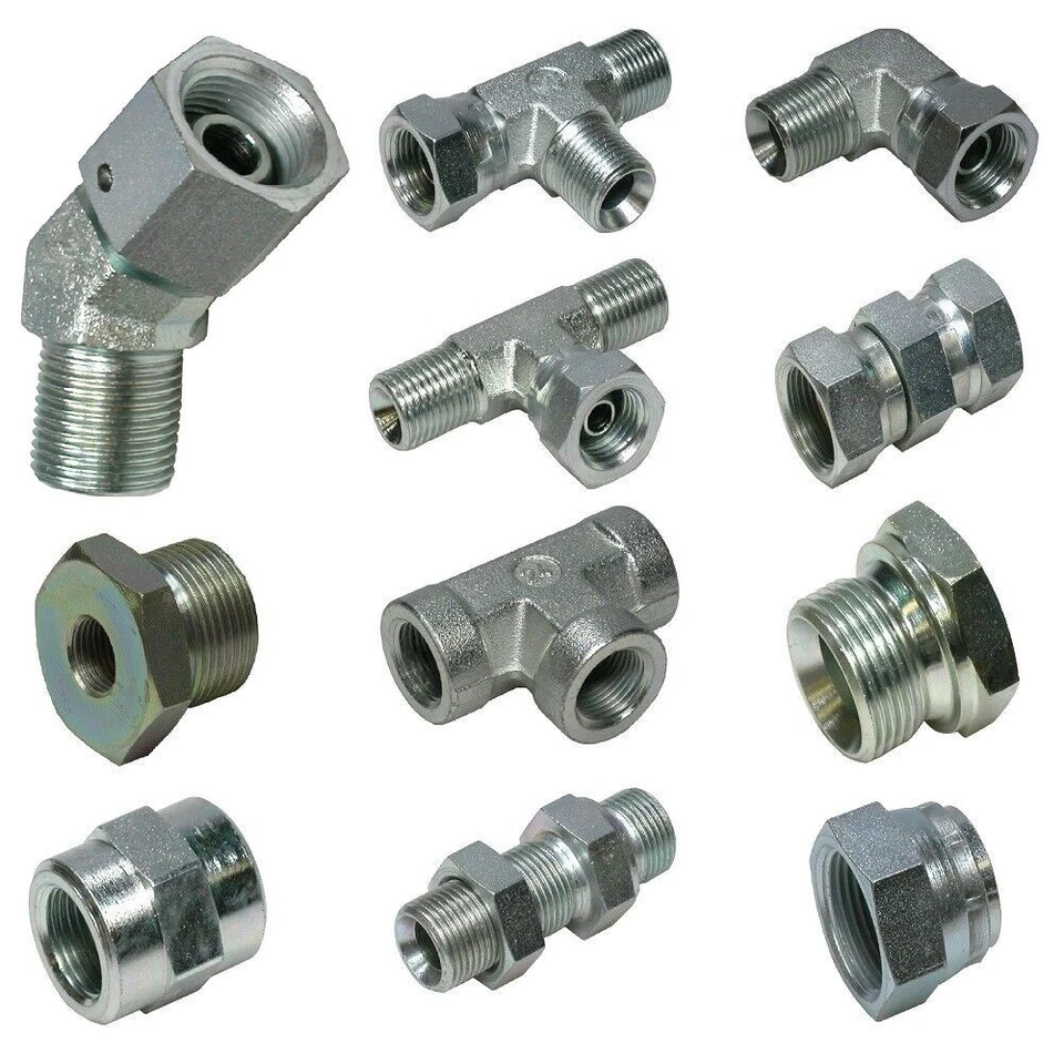 Hydraulikverschraubungen BSP Zoll Adapter Hydraulik Fittings zöllig - Bild 1 von 1
