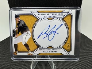 2025 Panini National Treasures Paul Skenes Personalized Auto Blue /49 Pirates - Picture 1 of 2