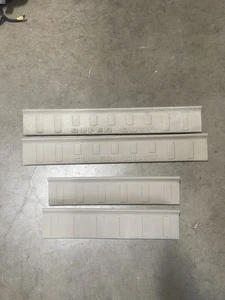 2008-2016 FORD F250 F350 FRONT & REAR CREW DOOR SILLS KICK PLATES PANELS STONE - Picture 1 of 2