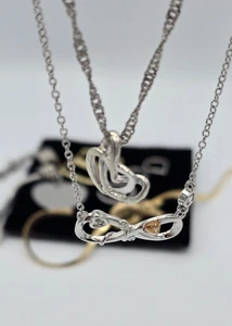 Damenschmuckset Anhänger Ring Armband Piercing Ringe Ohrringe Ketten Gold Silber - Bild 1 von 13